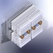 Heatsinks for Power Semiconductor -- Photo Extruded Aluminum Heatsinks:   # 2